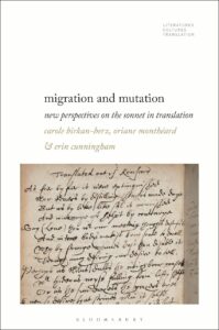 Couverture de l'ouvrage "Migration and mutation. New perspectives on the sonnet in translation"