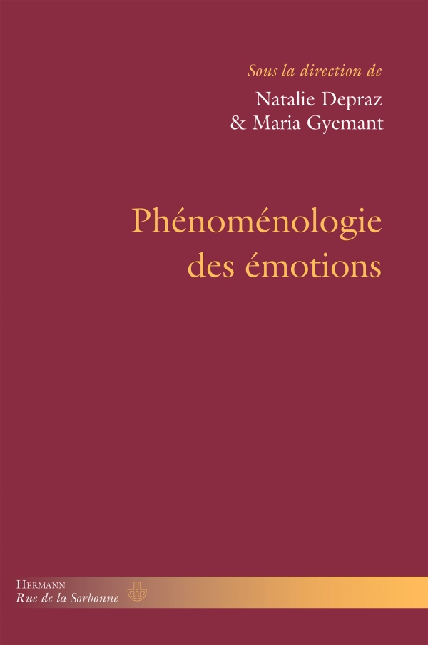 Couverture de l'ouvrage "Phénoménologie des émotions"