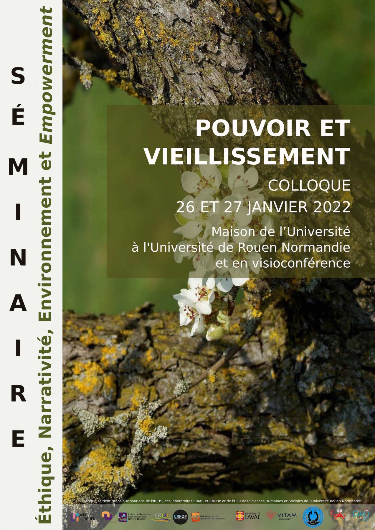 Affiche du colloque " pouvoir et vieillissement"